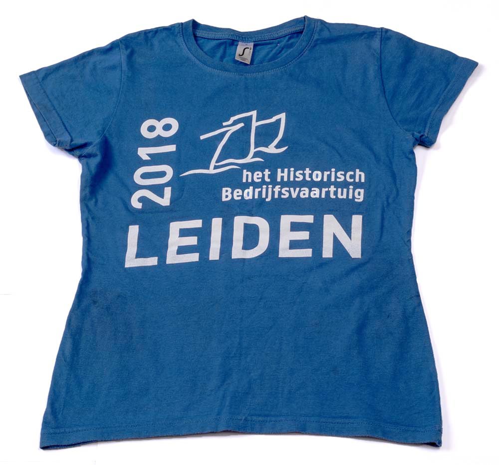 t-shirt voor de jaarlijksae reünie van de LVBHB, landelijke vereniging tot behoud van het bedrijfsvaartuig